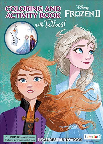 Product Cover Disney Frozen 2 48-Page Color and Activity Book with Temporary Tattoos 45821