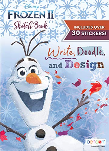 Product Cover Disney Frozen 2 Deluxe 48-Page Sketch Book with Stickers 45847