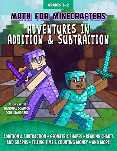 Product Cover Math for Minecrafters: Adventures in Addition & Subtraction