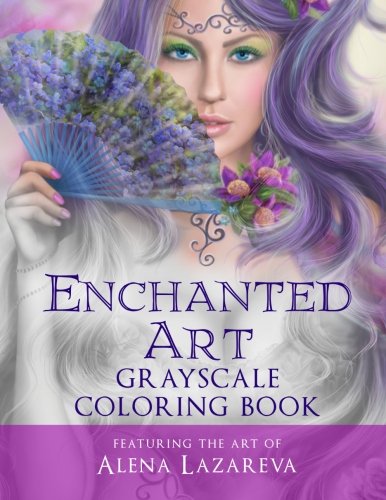 Product Cover Enchanted Art Grayscale Coloring Book: For Grown-Ups, Adult Relaxation