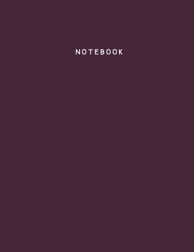 Product Cover Notebook: Winter Bloom Dark Purple, Ruled, Soft Cover, Letter Size (8.5 x 11) Notebook: Large Composition Book, Journal