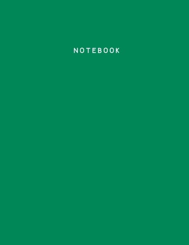 Product Cover Notebook: Jelly Bean Green Notebook (Journal, Composition Book), Letter Size (8.5 x 11 Large), Ruled, Soft Cover
