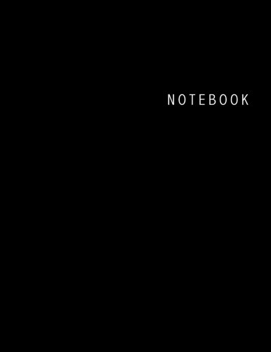 Product Cover Notebook: Unlined Notebook - Large (8.5 x 11 inches) -  100 Pages - Black Cover