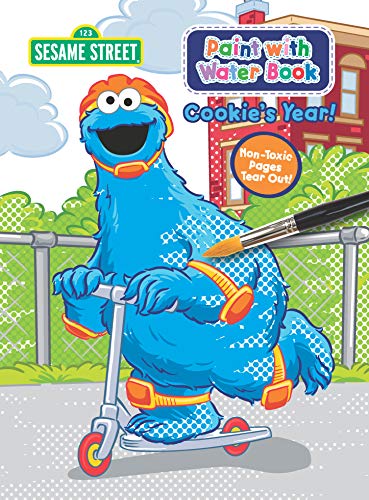 Product Cover Sesame Street Paint With Water Activity Book - Cookie's Year
