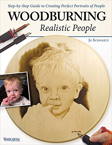 Product Cover Woodburning Realistic People: Step-by-Step Guide to Creating Perfect Portraits of People (Fox Chapel Publishing) Learn How to Turn a Photo of a Loved One into a Beautiful Pyrography Pattern