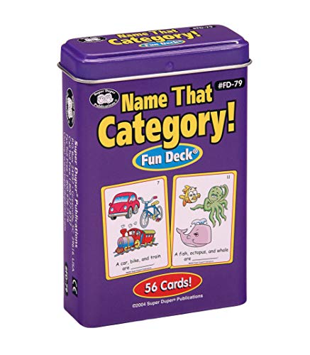 Product Cover Super Duper Publications Name That Category! Fun Deck Flash Cards Educational Learning Resource for Children