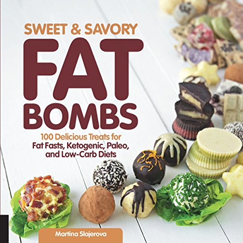Product Cover Sweet and Savory Fat Bombs: 100 Delicious Treats for Fat Fasts, Ketogenic, Paleo, and Low-Carb Diets
