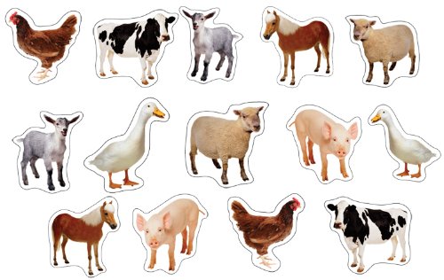 Product Cover Carson Dellosa Farm Animals: Photographic Shape Stickers (168013)