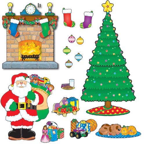Product Cover Carson-Dellosa CD-110062 Christmas Scene Bulletin Board Set, 59 Pieces