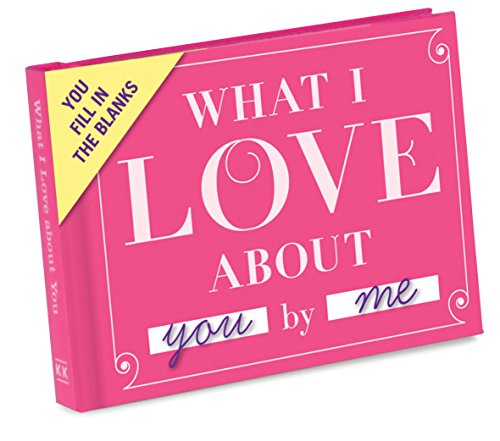 Product Cover Knock Knock What I Love about You Fill in the Love Book Fill-in-the-Blank Gift Journal, 4.5 x 3.25-Inches
