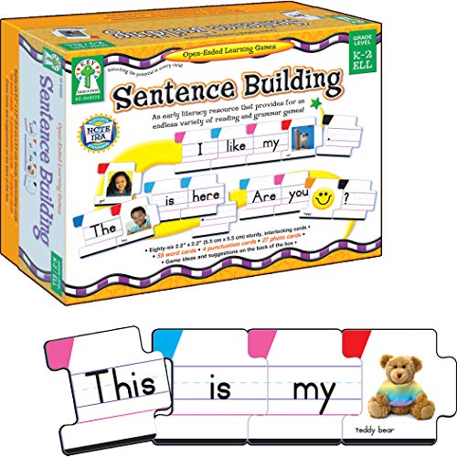 Product Cover Carson Dellosa - Sentence Building Literacy Resource with 86 Cards for Language Arts For K, 1st, & 2ND Grade & Ell