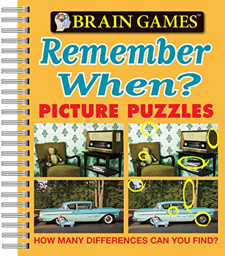 Product Cover Brain Games - Picture Puzzles: Remember When? - How Many Differences Can You Find?