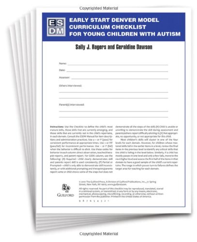 Product Cover Early Start Denver Model Curriculum Checklist for Young Children with Autism