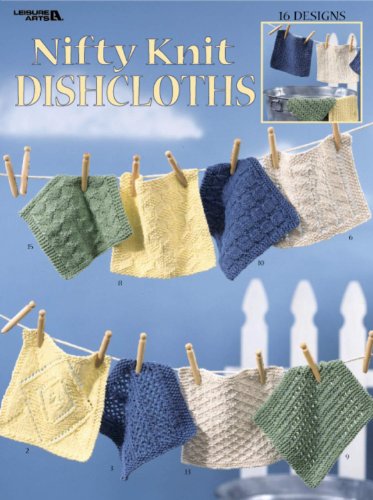Product Cover Nifty Knit Dishcloths-Includes 16 Dishcloth Designs Each in One of Four Colors