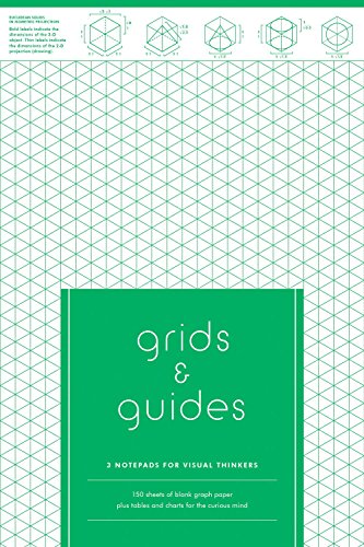 Product Cover Grids & Guides: 3 Notepads for Visual Thinkers (3 designs in blue, green, red, tear-off sheets, 50 sheets each, 6 x 9 in): 3 Notepads for Visual ... tear-off sheets, 50 sheets each, 6 x 9 in)