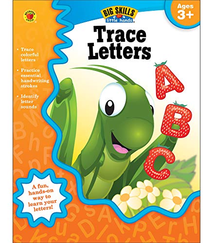 Product Cover Trace Letters Workbook, Grades Preschool - K (Big Skills for Little Hands®)