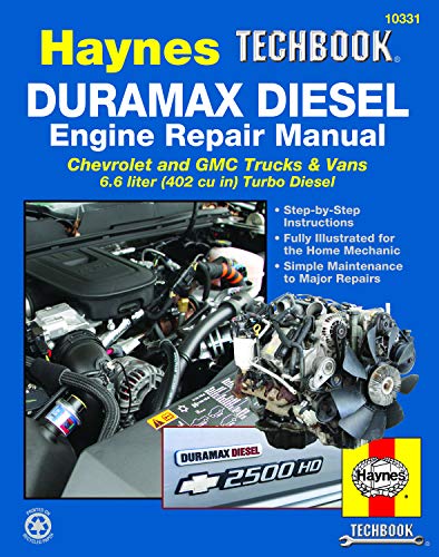 Product Cover Duramax Diesel Engine for Chevrolet & GMC Trucks & Vans (01-12) Haynes TECHBOOK