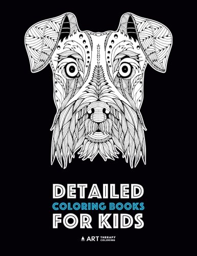 Product Cover Detailed Coloring Books For Kids: Zendoodle Animal Designs; Lion, Tiger, Elephant, Giraffe, Deer, Fox, Dog, Horse, Unicorn, Birds, Butterflies & More; ... Pages For Older Kids; Anti-Stress Designs