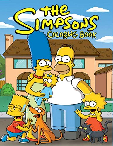 Product Cover The Simpsons Coloring Book: Coloring Book for Kids and Adults with Fun, Easy, and Relaxing Coloring Pages (Coloring Books for Adults and Kids 2-4 4-8 8-12+)