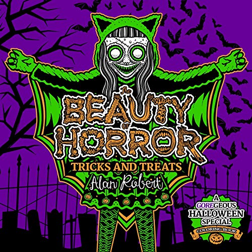 Product Cover The Beauty of Horror: Tricks and Treats Halloween Coloring Book