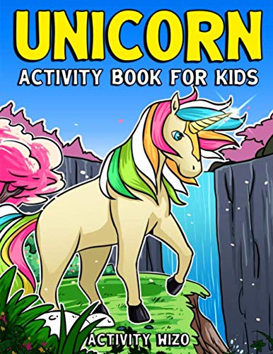 Product Cover Unicorn Activity Book For Kids: Coloring, Dot to Dot, Mazes, and More for Ages 4-8 (Fun Activities for Kids)