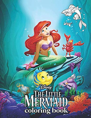 Product Cover Little Mermaid Coloring Book: Over 50 Coloring Pages Of Little Mermaid Movie. To Inspire Creativity And Relaxation. A Perfect Gift For Kids And Adults