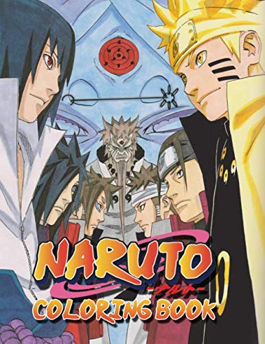 Product Cover Naruto Coloring Book: Perfect Gift for Kids And Adults That Love Naruto Anime And Manga With Over 50 Coloring Pages In High-Quality Images In Black And White. Great for Encouraging Creativity