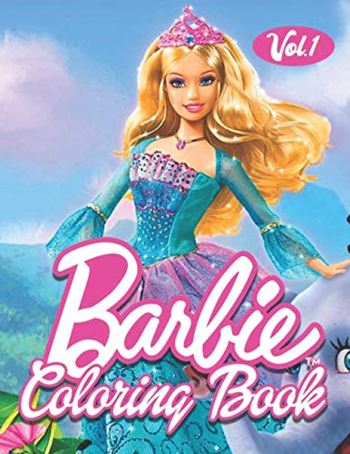 Product Cover Barbie Coloring Book: Barbie Jumbo Coloring Book With 50+ Images For All Ages - Vol 1