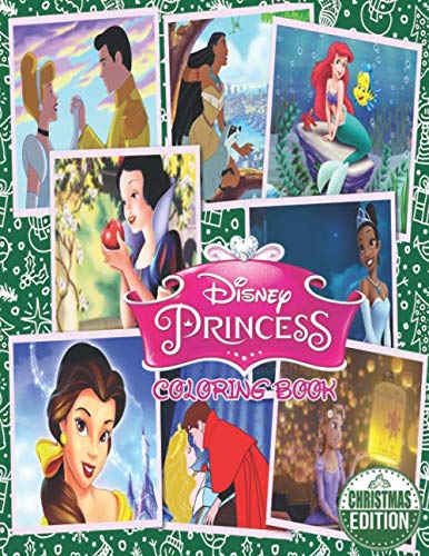 Product Cover Princess Coloring Book: 50+ Princess Illustrations With High Quality In Black And White. Perfect Coloring Book For Your Girls, Kids As A Gift At Birthday, Back To School. Also Great For Adults Vol 1