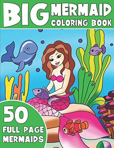 Product Cover THE BIG MERMAID COLORING BOOK: Jumbo Mermaid Coloring Book For Kids