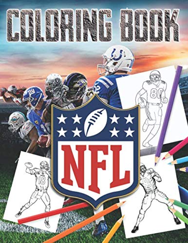 Product Cover NFL Coloring Book: The Ultimate Football Coloring, Stats and Activity Book for Adults and Kids!