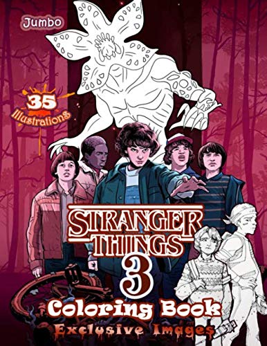 Product Cover Stranger Things 3 Coloring Book: Stranger Things Coloring Book Jumbo Coloring Book For All Fans