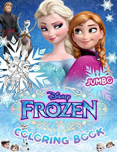 Product Cover Frozen Coloring Book: Jumbo Coloring Book for Kids Ages 3-7, Frozen Coloring Book (Unofficial)