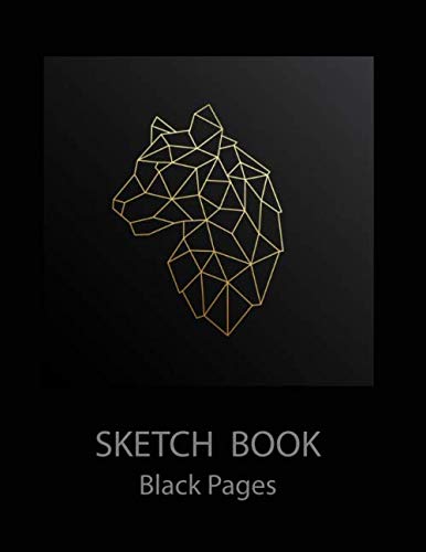 Product Cover Sketch Book Black Pages: Blank Black Paper Journal for Drawing, Painting, Sketching, Writing and Doodling 109 Pages 8.5