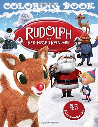 Product Cover Rudolph The Red-Nosed Reindeer Coloring Book: Coloring Book For Kids Ages 4+