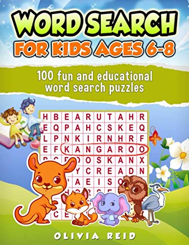 Product Cover Word Search for Kids Ages 6-8: 100 Fun and Educational Word Search Puzzles To Keep Your Child Entertained For Hours