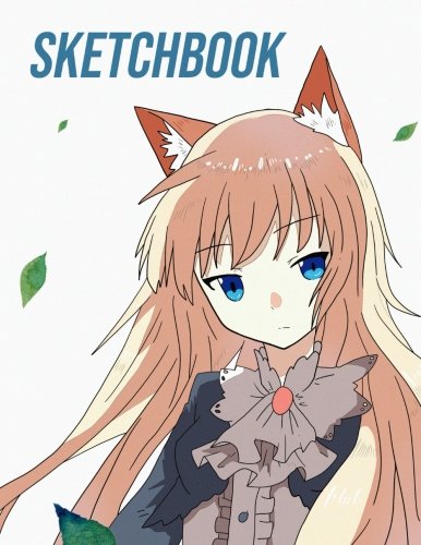 Product Cover Sketchbook: Anime Wolf Girl 8.5