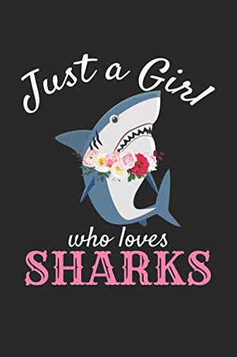 Product Cover Just A Girl Who Loves Sharks: Blank Lined Notebook Journal