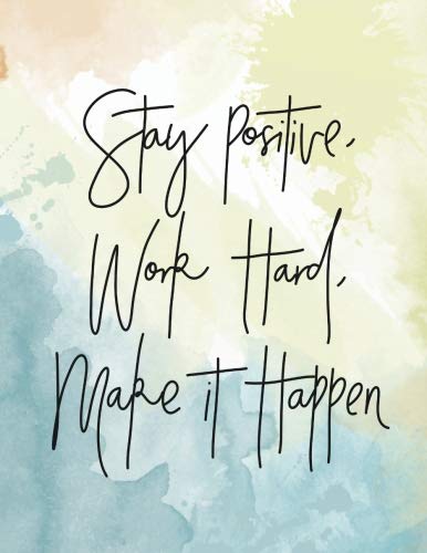 Product Cover Stay positive, work hard, make it happen: Cornell Notebook 8.5