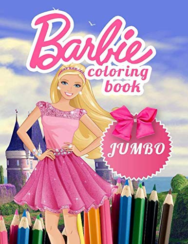 Product Cover Barbie JUMBO Coloring Book: Coloring Book for Kids and Adults (Perfect for Children Ages 4-12)