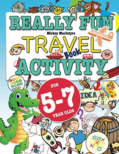 Product Cover Really Fun Travel Activity Book For 5-7 Year Olds: Fun & educational activity book for five to seven year old children