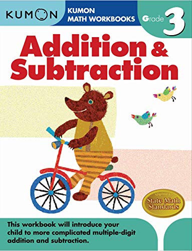 Product Cover Grade 3 Addition & Subtraction (Kumon Math Workbooks)