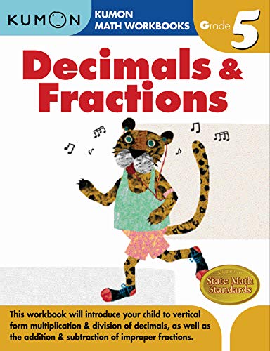 Product Cover Grade 5 Decimals & Fractions (Kumon Math Workbooks)
