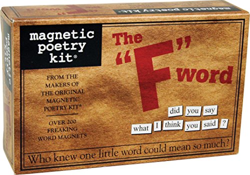 Product Cover Magnetic Poetry - F Word Kit - Words for Refrigerator - Write Poems and Letters on the Fridge - Made in the USA