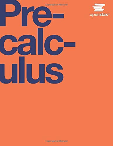 Product Cover Precalculus by OpenStax (hardcover version, full color)