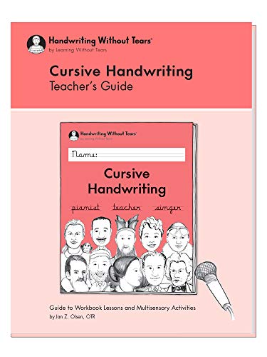 Product Cover Learning Without Tears - Cursive Handwriting Teacher's Guide, Current Edition - Handwriting Without Tears Series - 3rd Grade Writing Book - Writing, Language Arts Lessons - for School or Home Use
