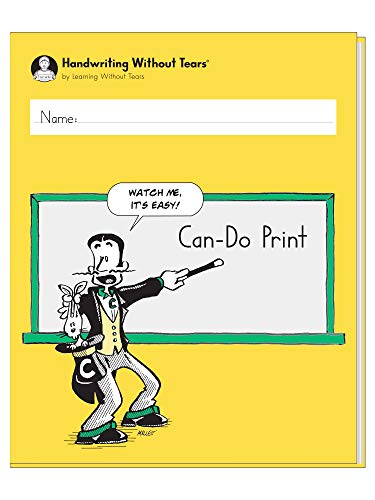 Product Cover Learning Without Tears - Can-Do Print Student Workbook, Current Edition - Handwriting Without Tears Series - 5th Grade Writing Book - Print Writing, Language Arts Lessons - for School or Home Use