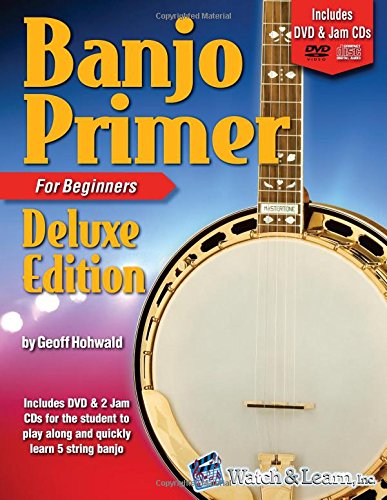 Product Cover Banjo Primer Book for Beginners Deluxe Edition with DVD and 2 Jam CDs