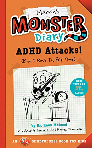 Product Cover Marvin's Monster Diary: ADHD Attacks! (But I Rock It, Big Time) (St4 Mindfulness Book for Kids)