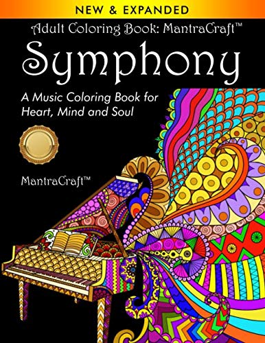 Product Cover Adult Coloring Book: MantraCraft Symphony: A Music Coloring Book for Heart, Mind and Soul